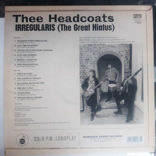 HEADCOATS (ヘッドコーツ) - Irregularis (The Great Hiatus) (UK 限定「ブラック VINYL」 LP/New)