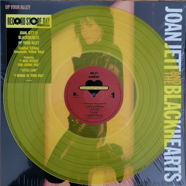JOAN JETT & The Blackhearts (ジョーン・ジェット & ザ・ブラックハーツ) - Up Your Alley (EU/US 「RSD 2023」 限定2,200枚再発レモネード・イエローヴァイナル LP/New) '88年6th アルバム!