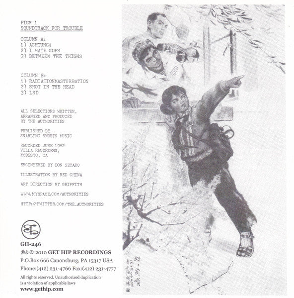 AUTHORITIES (オーソリティーズ) - Soundtrack For Trouble (US 限定再発「ホワイトヴァイナル」7"/New) '82年唯一 EP !