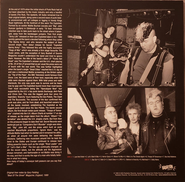 EXPLOITED, THE (ジ・エクスプロイテッド) - Live Lewd Lust (Italy 200枚限定再発マルチカラーヴァイナル LP/ New) '81〜'85 年のライブコンピ!