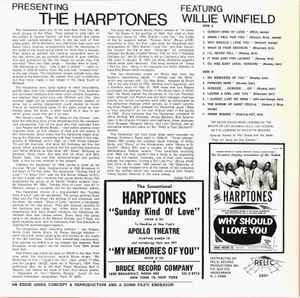 HARPTONES (ハープトーンズ) - featuring.WILLIE WINFIELD Vol.1 (US 限定再発 150g LP/廃盤 New)