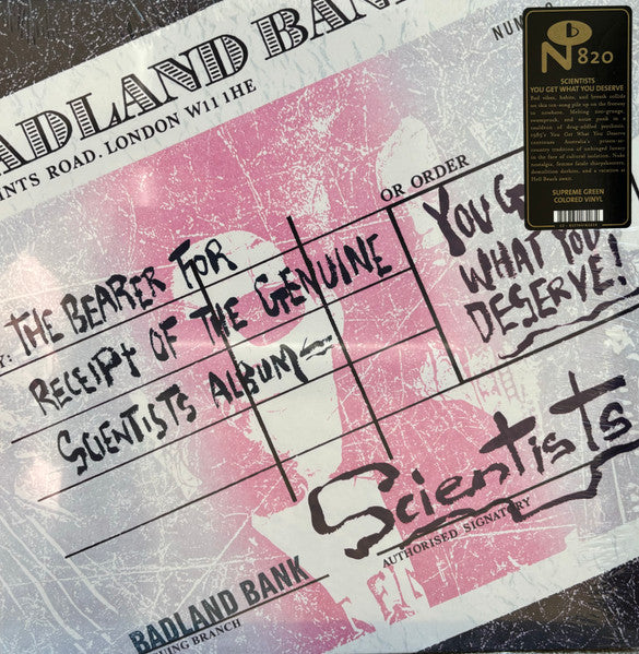 SCIENTISTS, THE (ザ ・サイエンティスツ) - You Get What You Deserve! (US 限定再発「グリーンヴァイナル」LP/ New)