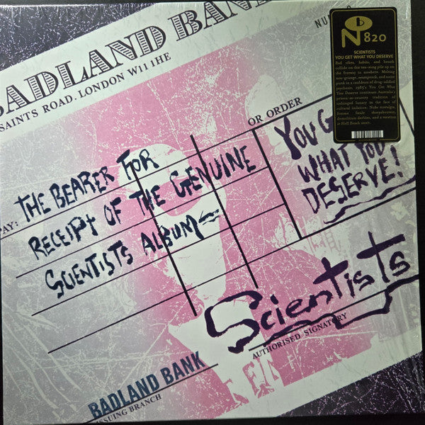 SCIENTISTS, THE (ザ ・サイエンティスツ) - You Get What You Deserve! (US 限定再発「ブラックヴァイナル」LP/ New)