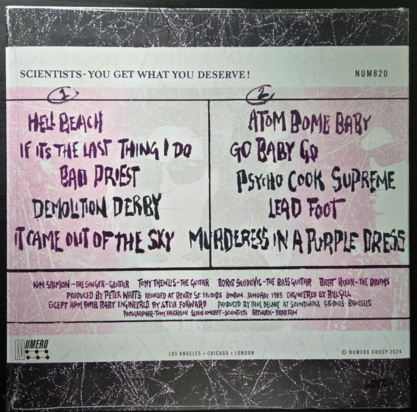 SCIENTISTS, THE (ザ ・サイエンティスツ) - You Get What You Deserve! (US 限定再発「ブラックヴァイナル」LP/ New)