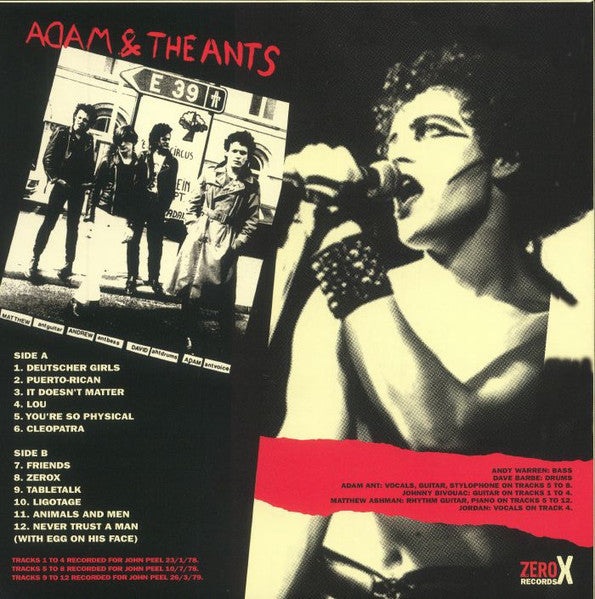 ADAM AND THE ANTS (アダム&ジ・アンツ) - Live At The BBC 78/79 (EU 限定プレス LP/ New) ピール・セッション集!