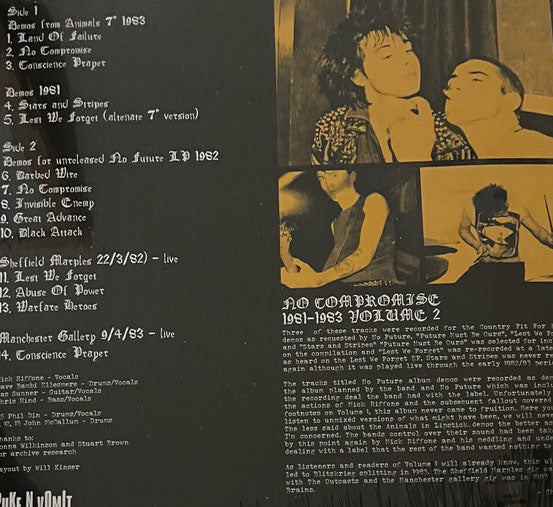BLITZKRIEG (ブリッツクリーク) - No Compromise 1981-1983 Vol.2 (US 限定プレス「ブラックヴァイナル」LP/ New) 全曲未発表!