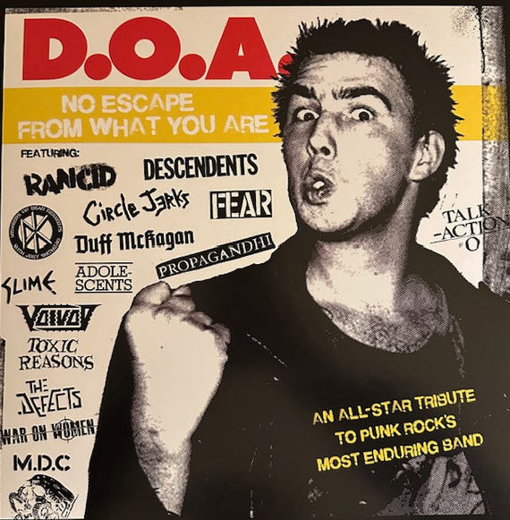 V.A. (D.O.A.のカバーコンピ) - No Escape From What You Are (Canada 限定「ブラックヴァイナル」LP/ New)