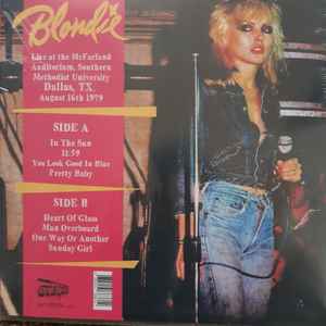 BLONDIE (ブロンディ) - 11:59, Dallas, TX (EU 300枚限定プレス「ピンクヴァイナル」LP/ New) '78年ライブ!
