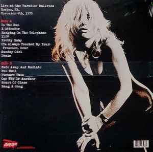 BLONDIE (ブロンディ) - Headlines (EU 限定プレス「ブラックヴァイナル」LP/ New) '78年ボストンでのライブ!