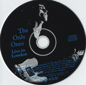 ONLY ONES, THE (ジ・オンリー・ワンズ) - Live In London (US 限定プレス CD/ New) '80年エレクトリック・ボールルーム !