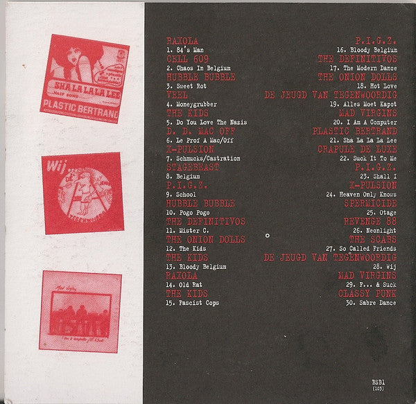 V.A. (初期「ベルギー」パンク・コンピ) - Bloodstains Across Belgium (EU 限定再発「見開き紙ジャケ」CD/ New)