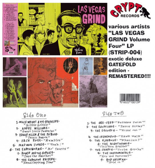 V.A. (ラスヴェガス・グラインド: エギゾティック&エロチックなロッキンナンバーコンピ) -Las Vegas Grind Vol.4 (German 限定リマスター再発LP-新装見開きジャケ/New)