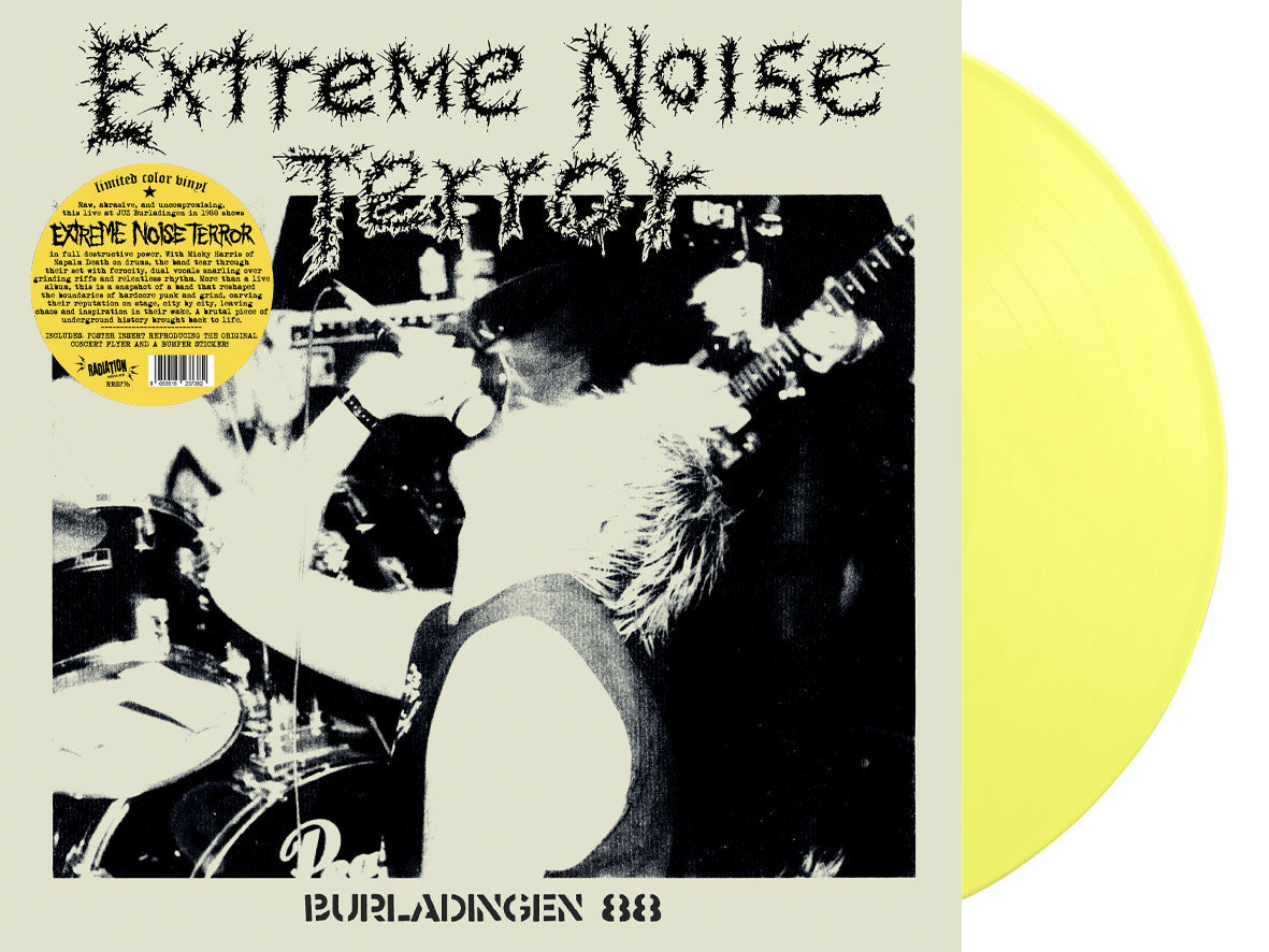 EXTREME NOISE TERROR (エクストリーム・ノイズ・テラー) - Burladingen 88 (Italy 正規再発「限定イエローヴァイナル」LP/ New) ポスター付き !