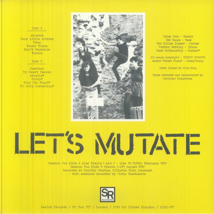 BIKINI MUTANTS (ビキニ・ミュータンツ) - Let's Mutate (UK 限定リリース「黒盤」 LP+ブックレット/NEW) '26年デモ音源コンピレーション