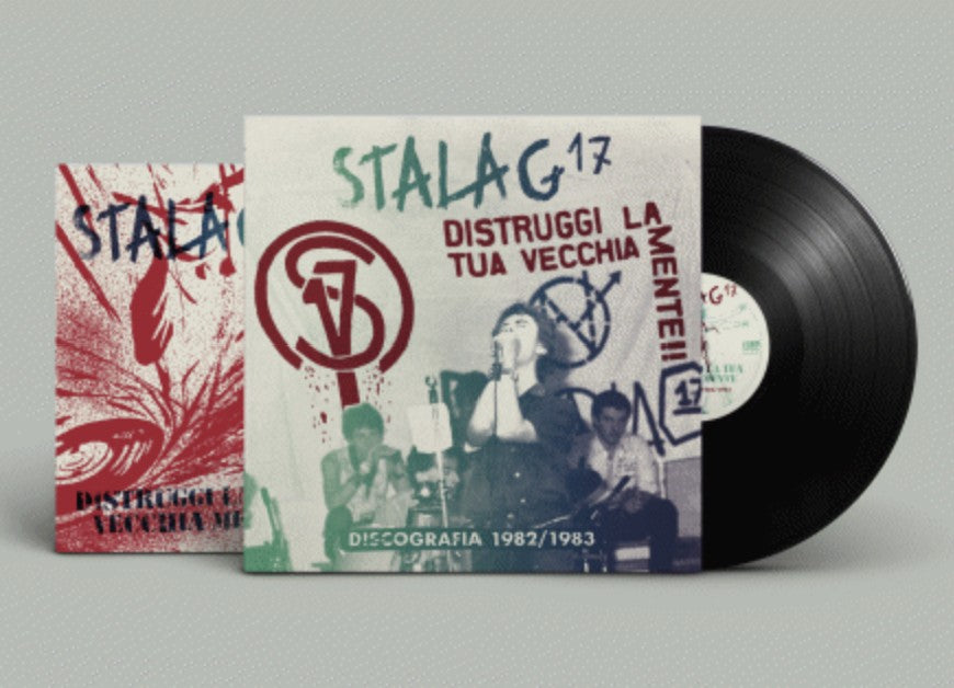 STALAG 17 (スタラグ・セブンティーン) - Distruggi La Tua Vecchia Mente!! 1982-83 (Italy 200枚限定「ブラックヴァイナル」LP/ New) 初期イタリアンハードコア!