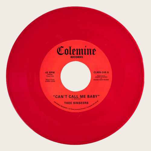 SINSEERS, THEE (ジー・シンシアーズ) - Can't Call Me Baby / Take A Chance (US 限定「赤盤」7インチ+カンパニースリーブ /New) 極上バラッド!