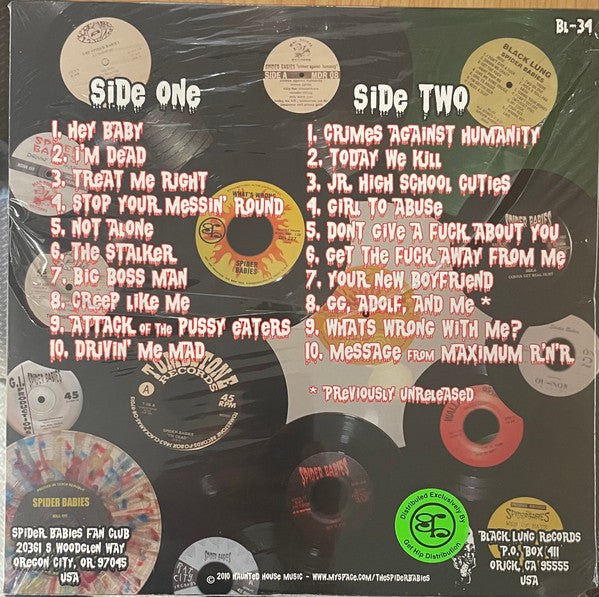 SPIDER BABIES (スパイダー・ベイビーズ) - Greatest Hits (US 限定「ピンク Vinyl」LP/廃盤 New)
