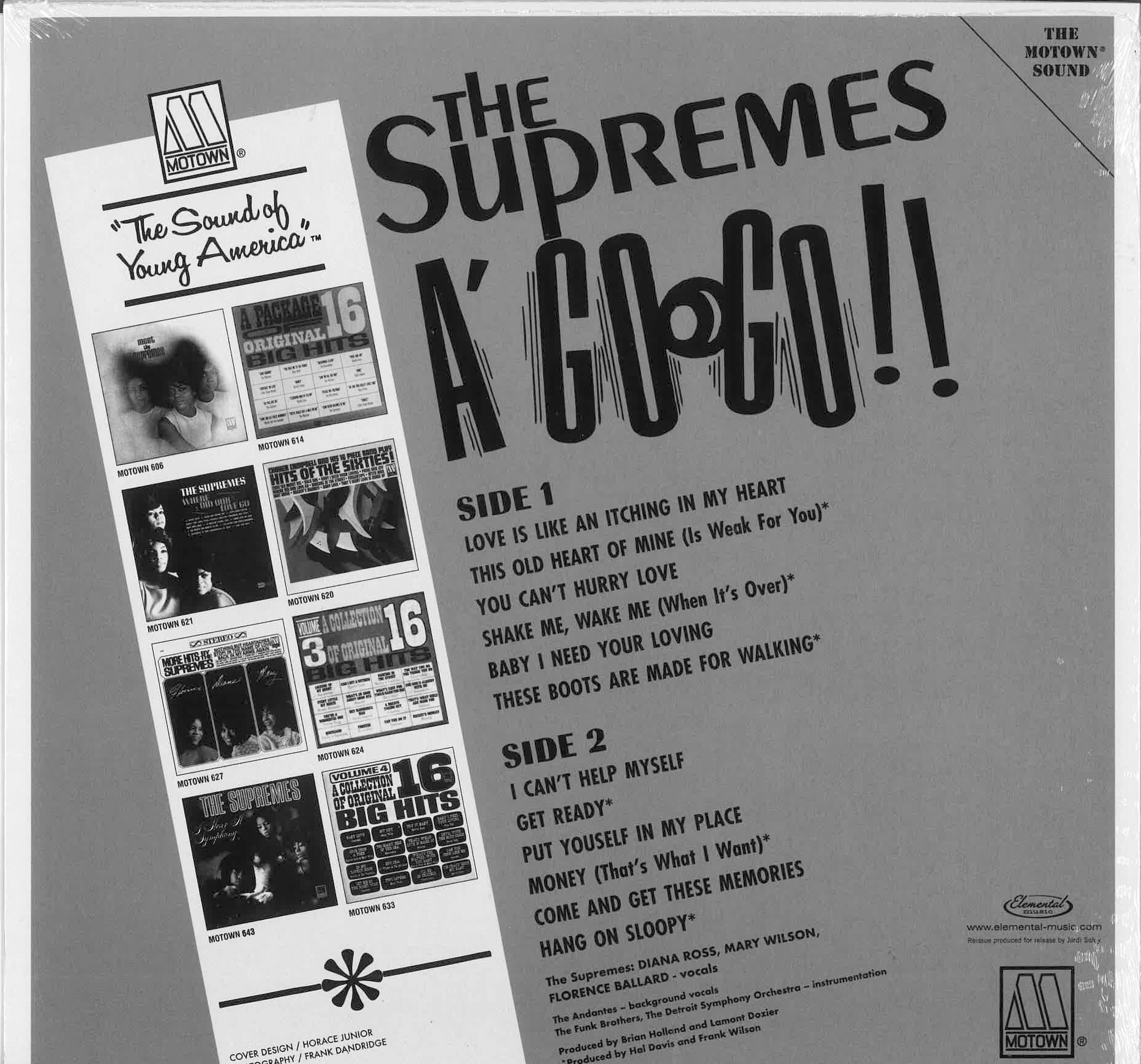 SUPREMES (スプリームス / シュプリームス) - A Go Go (EU 限定復刻再発180gモノラル LP/New)