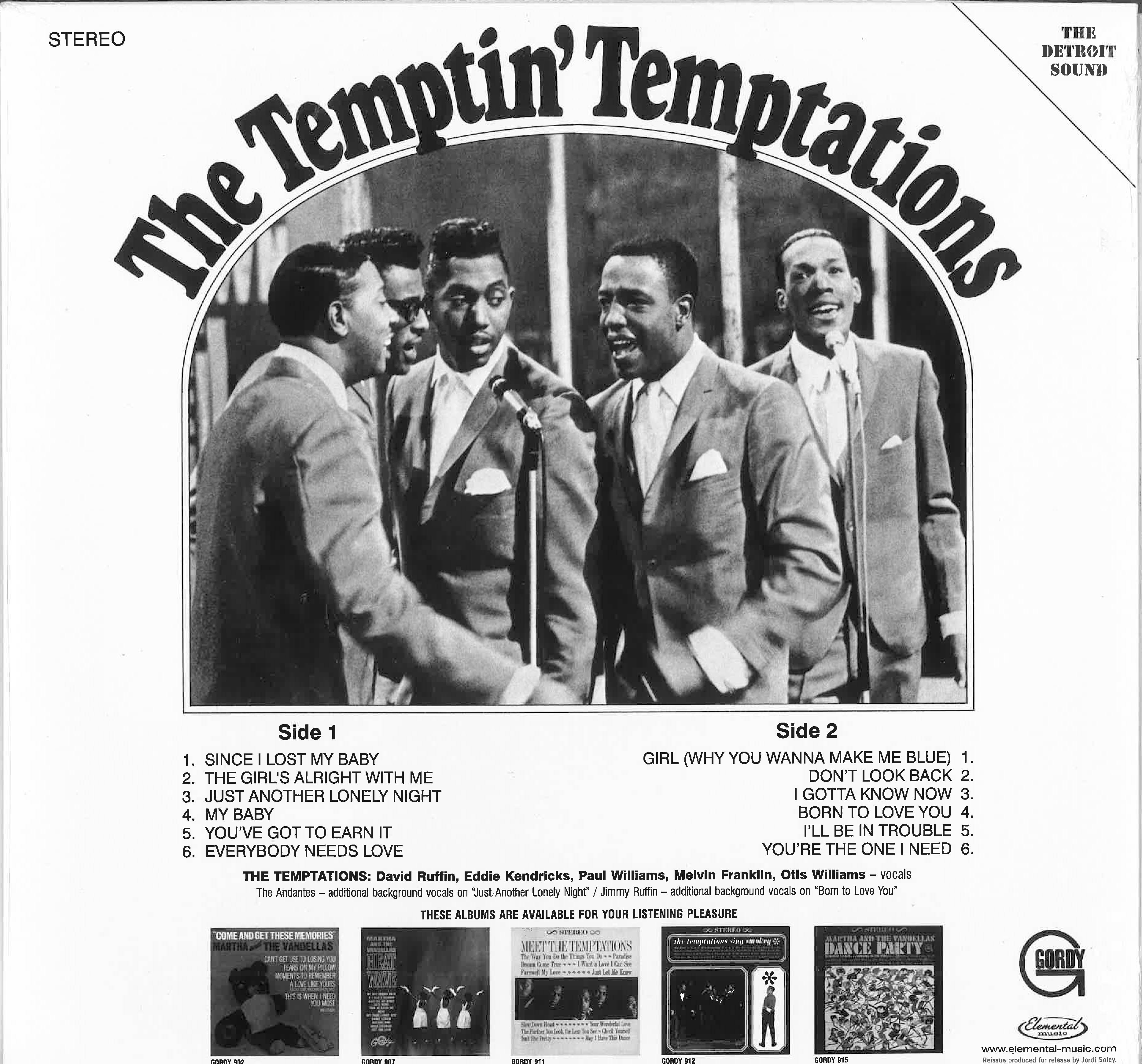 TEMPTATIONS (テンプテーションズ) - The Temptin’ Temptations (EU 限定復刻再発180g ステレオ LP/New)
