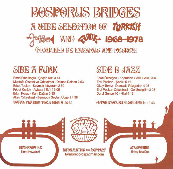 V.A. ('68〜'78年「トルコ」ジャズファンク・コンピ) - Bosporus Bridges (EU 限定復刻再発 LP/New)