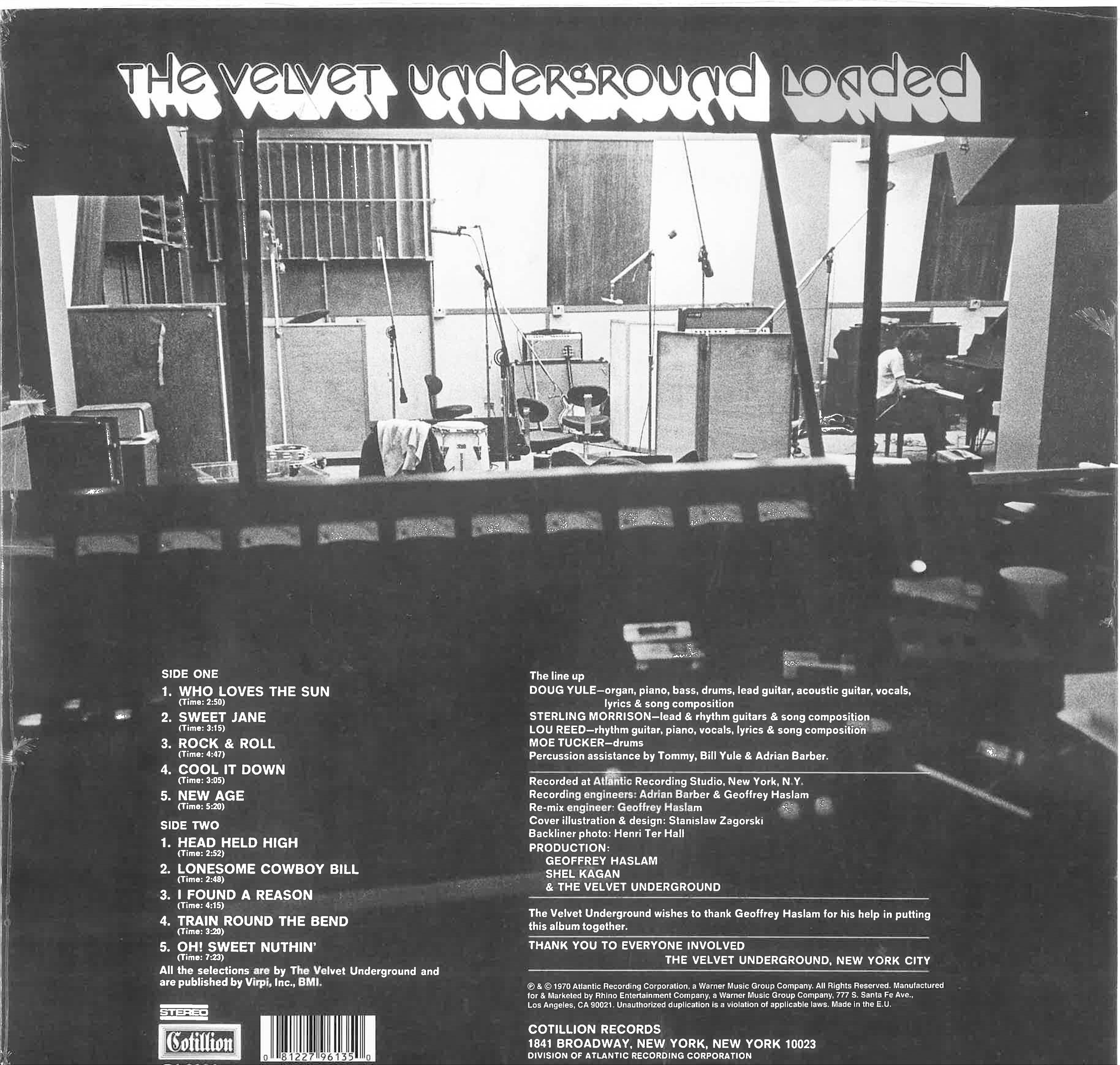 VELVET UNDERGROUND (ヴェルヴェット・アンダーグラウンド) - Loaded (EU 限定復刻再発 LP/New-R1-9034 )