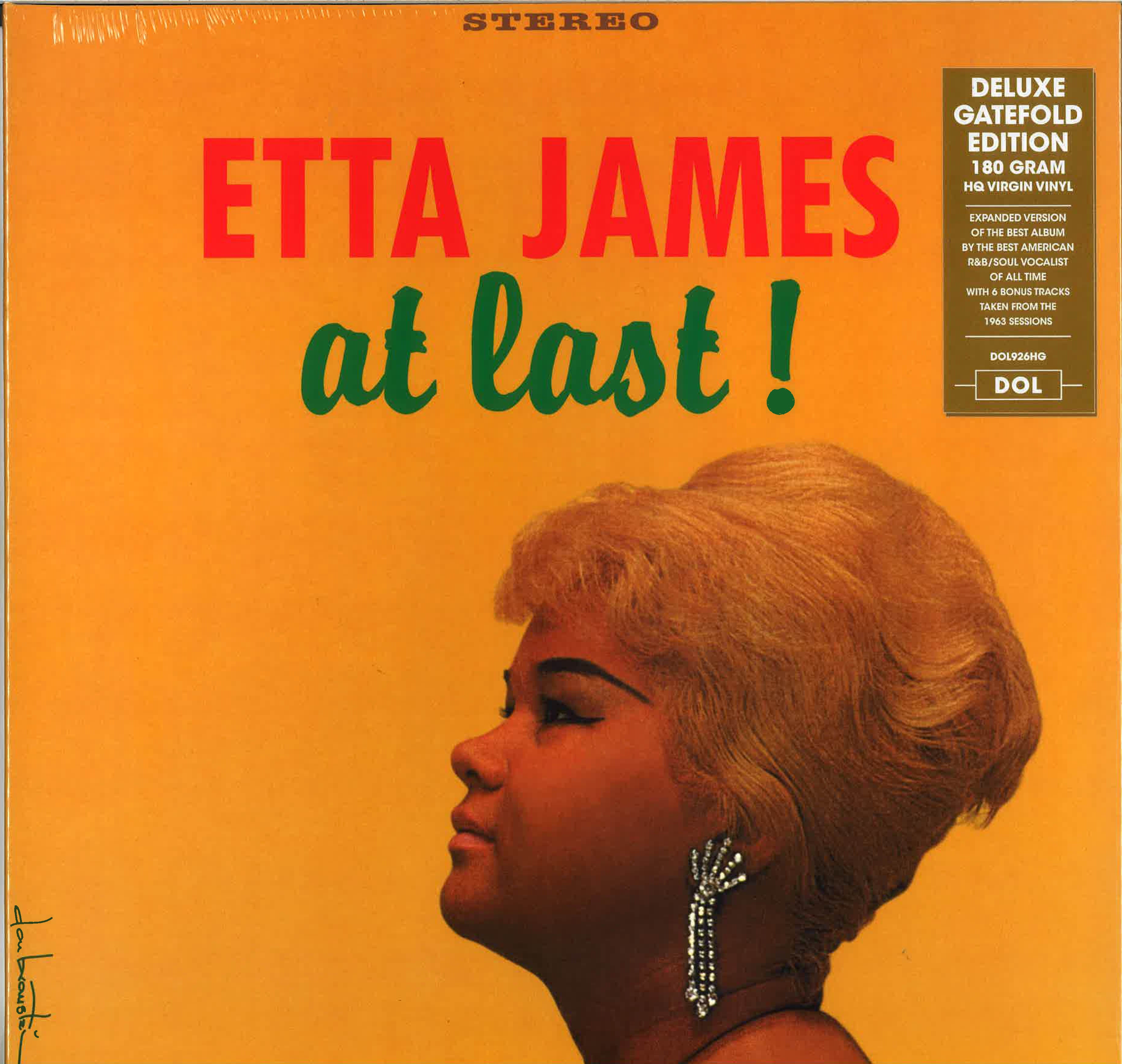 ETTA JAMES (エタ・ジェイムズ) - At Last ! (EU 限定復刻ボーナス入り再発「HQ=高音質」 LP 見開きジャケ /New-DOL-926HG) '60年デビューアルバム!