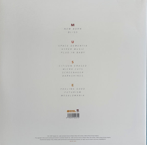 MUSE (ミューズ) - Origin Of Symmetry: XX Anniversary Remixx (EU 限定復刻リマスター再発 2xLP/NEW)