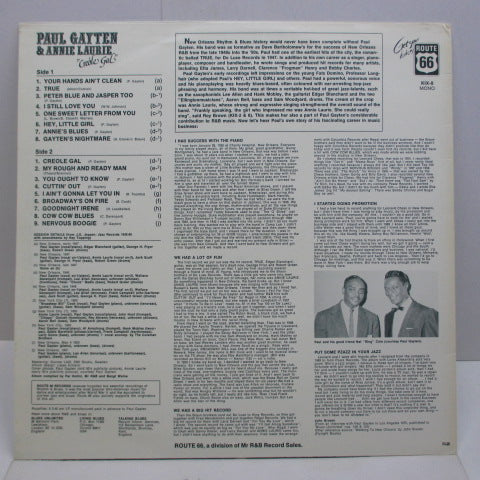 PAUL GAYTEN & ANNIE LAURIE-Creole Gal (SWEDEN Orig.)