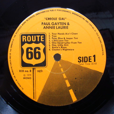 PAUL GAYTEN & ANNIE LAURIE-Creole Gal (SWEDEN Orig.)