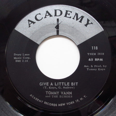 TOMMY VANN & THE ECHOES - Too Young (Orig. Black & Silver Label)