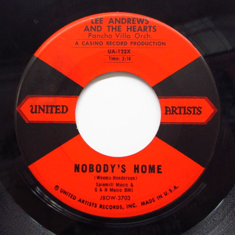 LEE ANDREWS & THE HEARTS - Nobody's Home / Try The Impossible