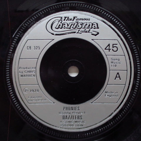 DAZZLERS, THE (ダズラーズ) - Phonies / Kick Out (UK オリジナル 7"/マットソフト紙ジャケ&渦巻きプリントPVC) '78年ファーストシングル!