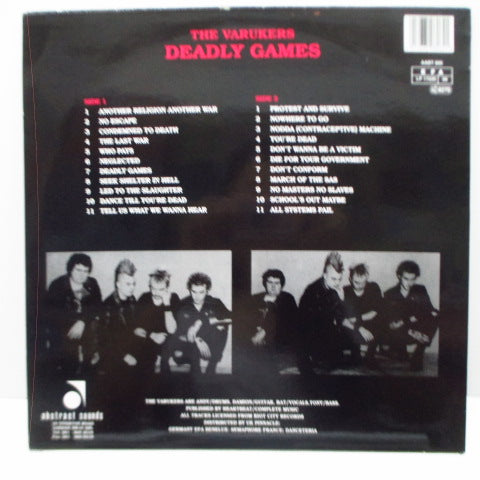 VARUKERS, THE (ザ・ヴァルカーズ) - Deadly Games (UK 限定「レッドヴァイナル」LP)