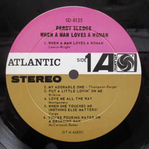 PERCY SLEDGE (パーシー・スレッジ) - When A Man Loves A Woman (US:2nd Press STEREO)