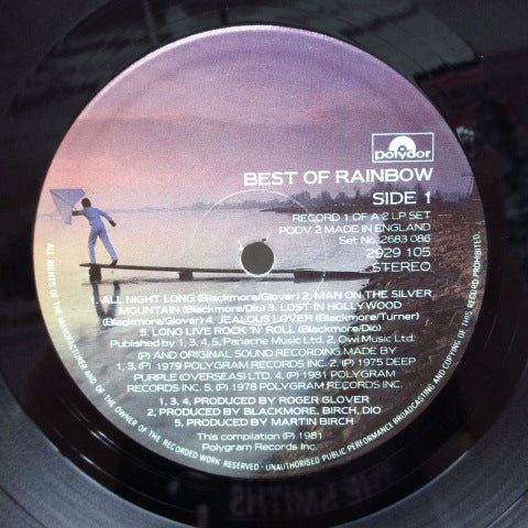 RAINBOW (レインボウ)- The Best Of Rainbow (UK オリジナル 2xLP/見開ジャケ) 全16曲入りベスト !
