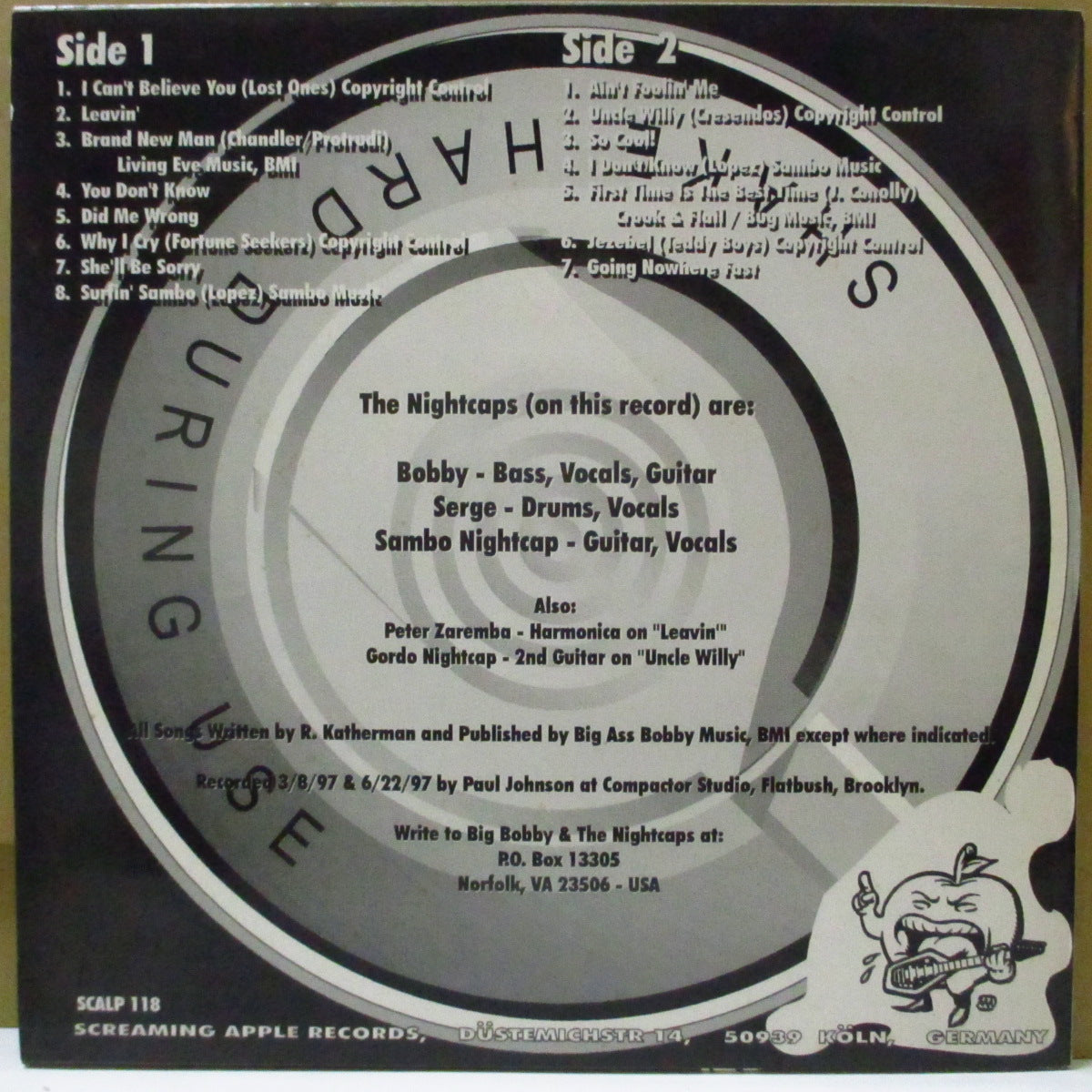 BIG BOBBY AND THE NIGHTCAPS (ビッグ・ボビー・アンド・ザ・ナイトキャップス) - Big Bobby Rocks & His Nightcaps Roll (German Orig.LP)