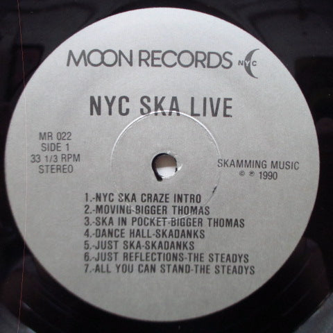 V.A. (米ネオスカ・ライブ!) - NYC Ska Live (US オリジナル LP+インナー) Live at '90年3月26日NYCキャットクラブ!
