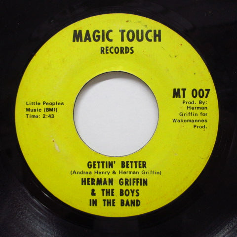HERMAN GRIFFIN & THE BOYS IN THE BAND - Are You For Me Or Against Me