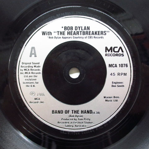 BOB DYLAN with THE HEARTBREAKERS (ボブ・ディラン) - Band Of The Hand (UK オリジナル 7インチ)