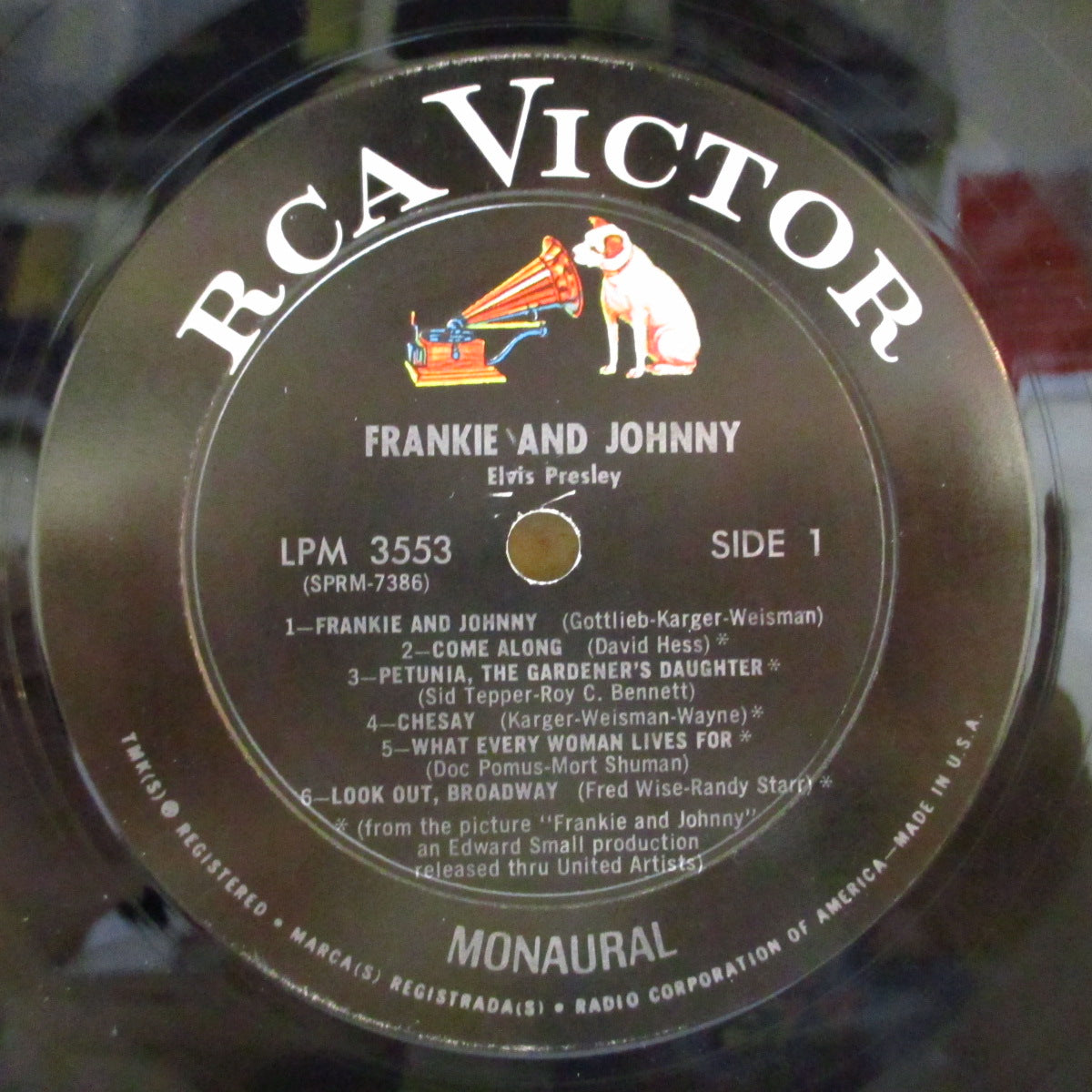 ELVIS PRESLEY (エルヴィス・プレスリー) - Frankie And Johnny (US Orig.Mono LP+Bonus Insert)