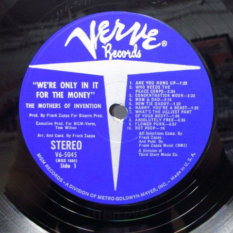 FRANK ZAPPA (MOTHERS OF INVENTION) (フランク・ザッパ / マザーズ・オブ・インヴェンション ) - We're Only In It For The Money (UK-US=Export)