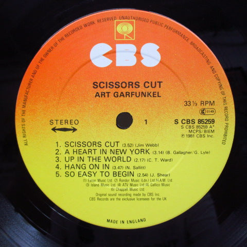 ART GARFUNKEL (アート・ガーファンクル) - Scissors Cut (UK Orig.LP)