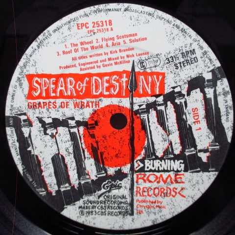 SPEAR OF DESTINY - Grapes Of Wrath (UK Orig.)
