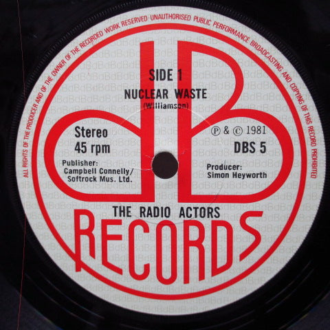 RADIO ACTORS、THE - 原子力廃棄物(再発行7)