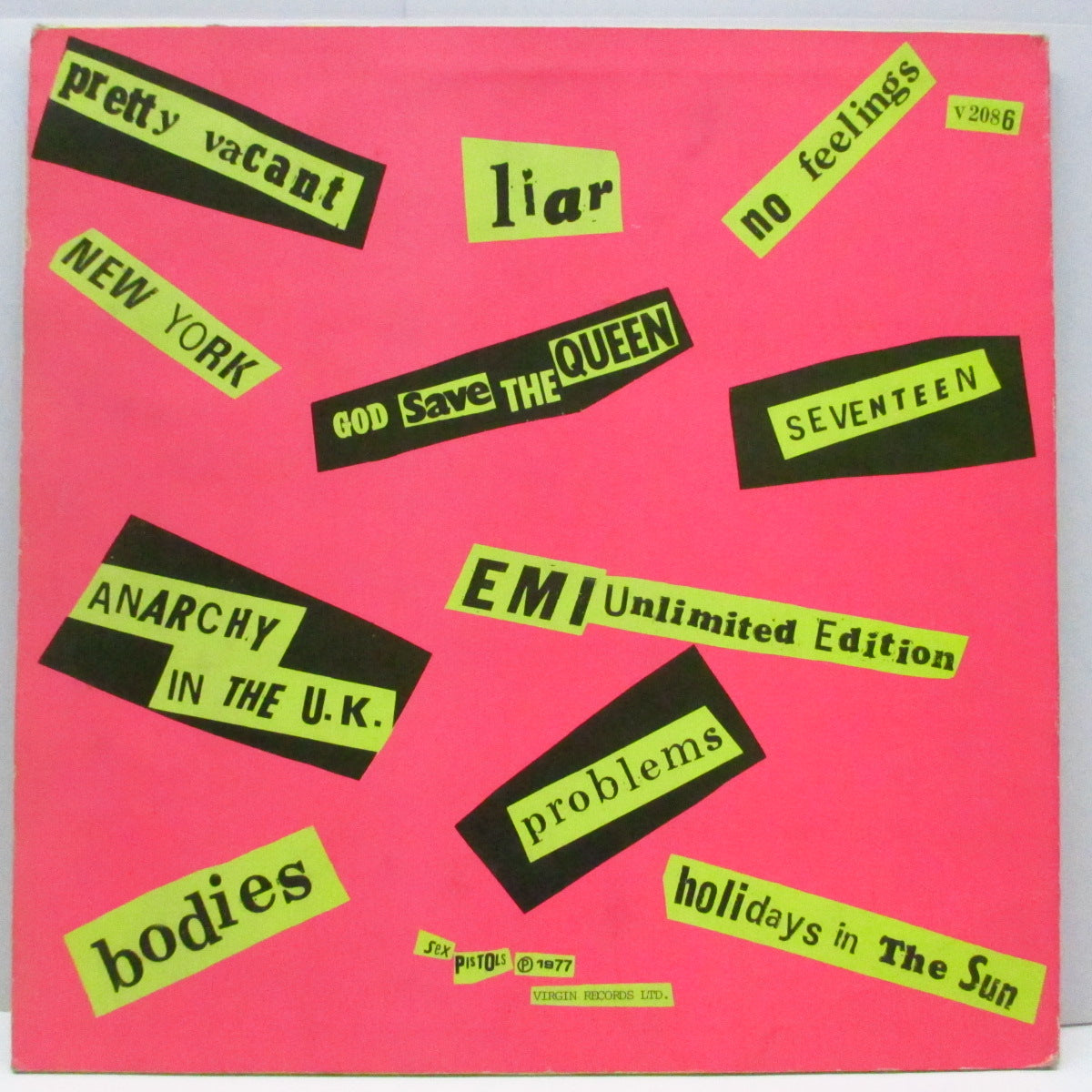 SEX PISTOLS (セックス・ピストルズ) - Never Mind The Bollocks (UK '77「サードプレス」LP/Vicious Credit On "EMI")
