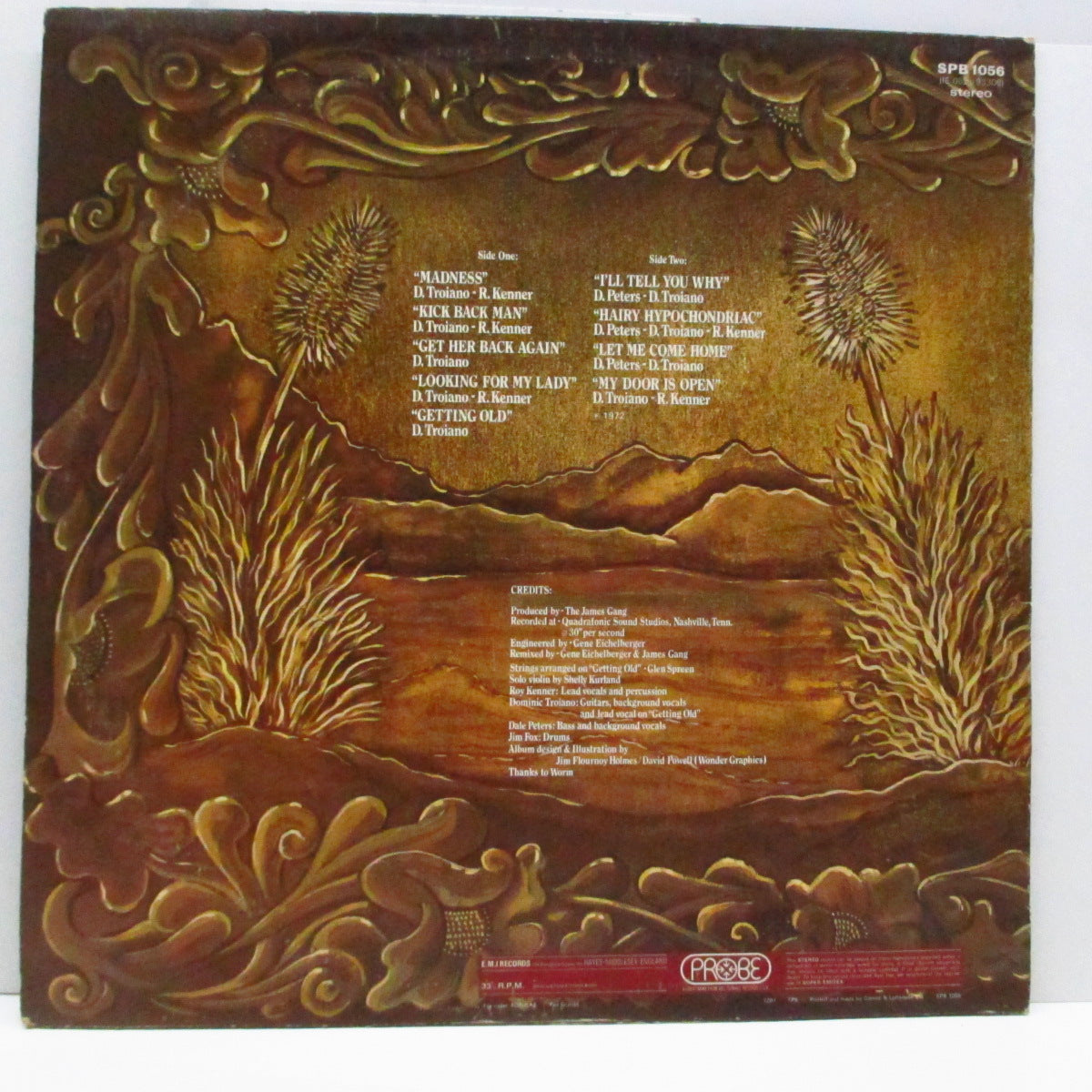 JAMES GANG (ジェームス・ギャング) - Straight Shooter (UK Orig.LP/Textured CVR)