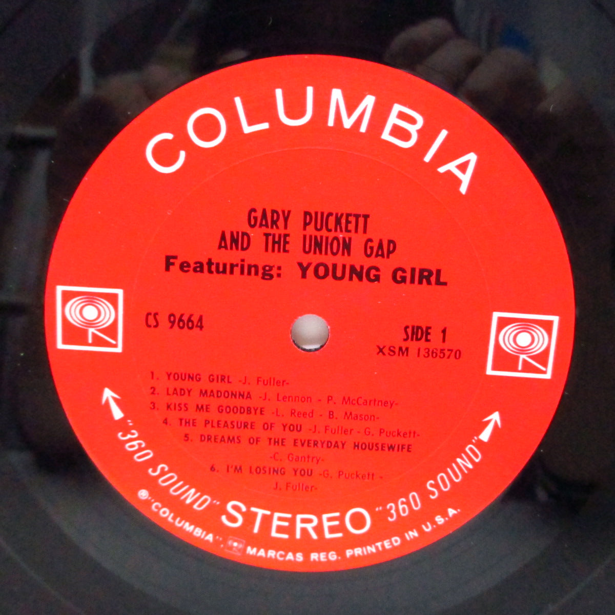 GARY PUCKETT & THE UNION GAP (ゲイリー・パケット&ユニオン・ギャップ) - S.T. Featuring "Young Girl" (US Orig.Stereo LP)