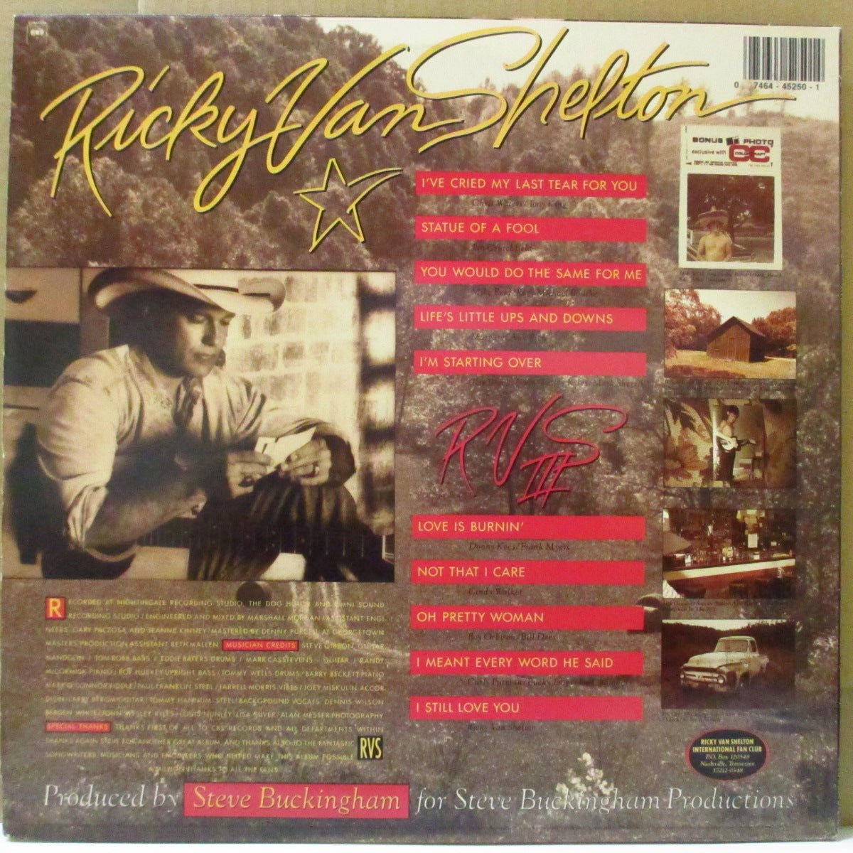 RICKY VAN SHELTON (リッキー・ヴァン・シェルトン) - RVS III (US Orig.LP+Inner)