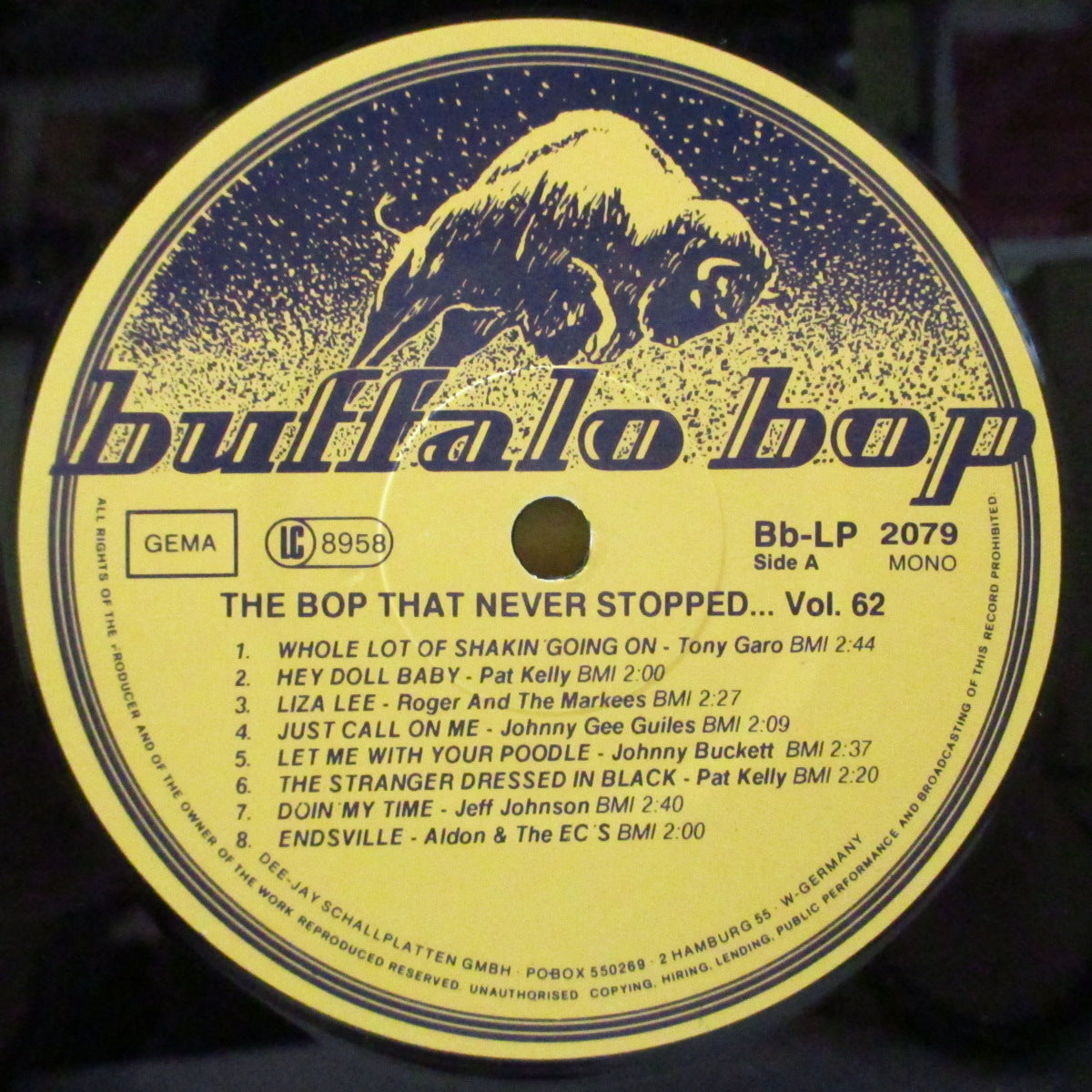 V.A. (50's & 60's 名作ロカビリーシリーズコンピ) - Buffalo Bop Vol.62 (German オリジナル Mono LP)