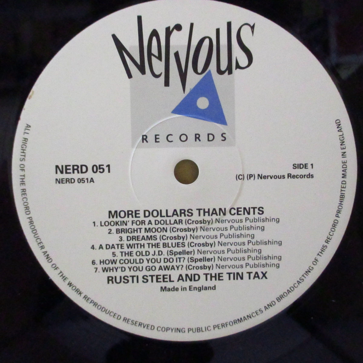 RUSTI STEEL & THE TIN TAX (ラスティ・スティール & ザ・ティン・タックス) - More Dollars Than Cents (UK Orig.LP)